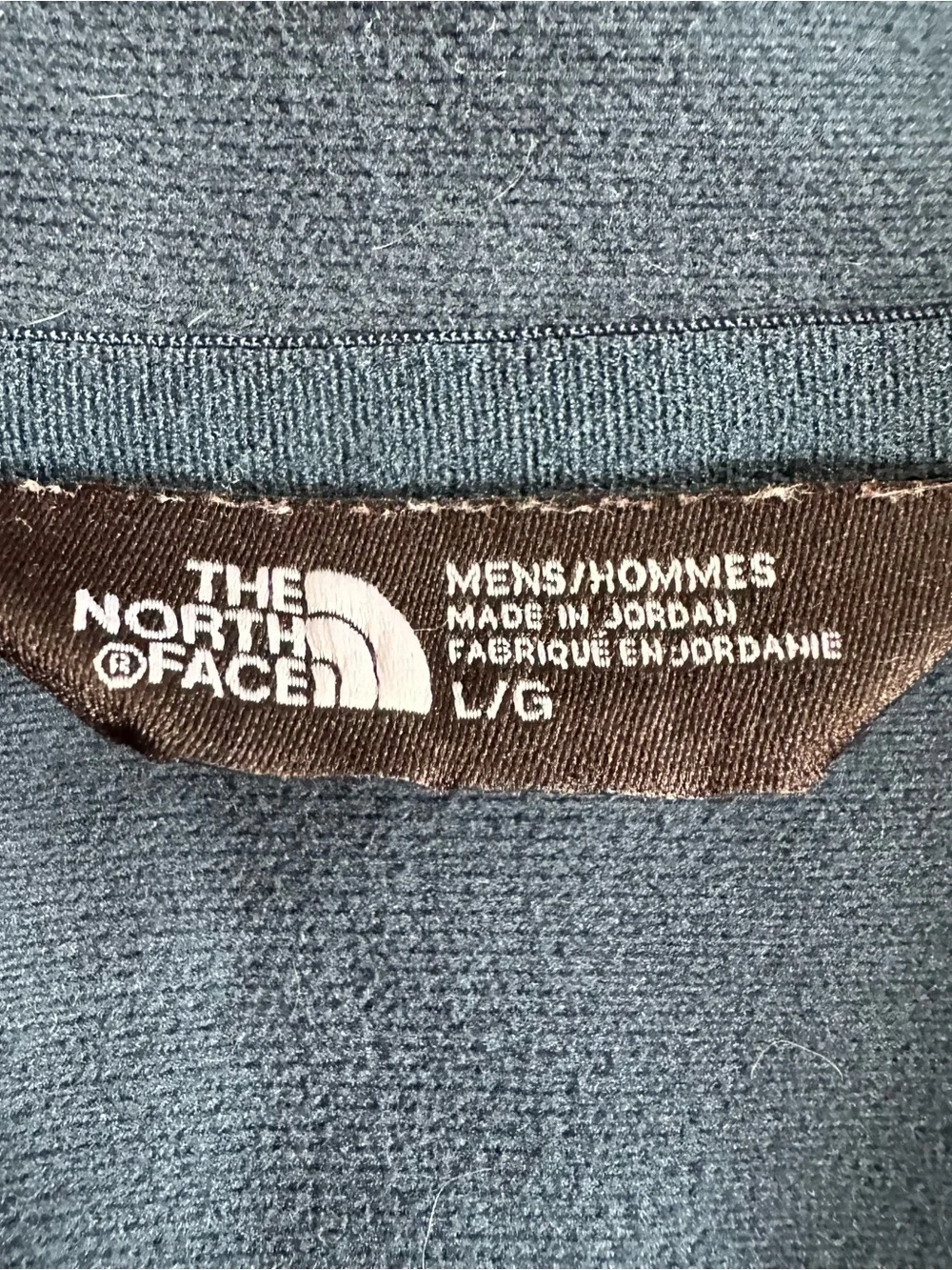 The North Face Men’s Teal Blue Tech Glacier 1/4 Zip Pullover Fleece Large EUC